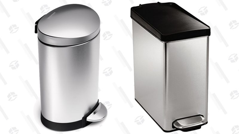Cubo de basura simplehuman 6L para el baño | $15 | AmazonCubo de basura simplehuman de 10L para el baño | $18 | AmazonGráfico: Shep McAllister